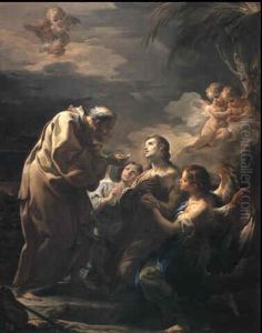 The Last Communion Of St. Mary Of Egypt by Corrado Giaquinto
