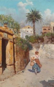 Eine Gasse Auf Capri by Carmine Giardiello