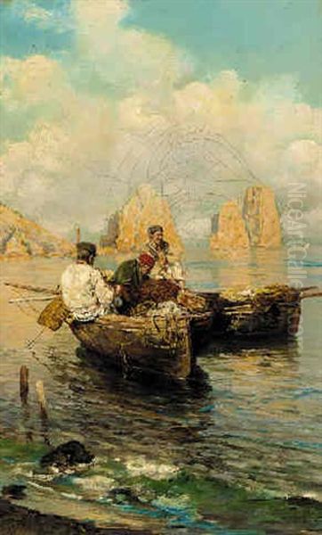 Fishermen Off Capri - view 1