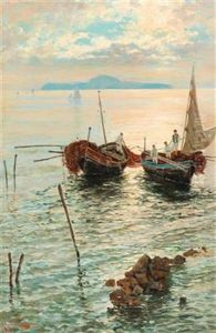 Scene Near Naples by Giuseppe Giardiello