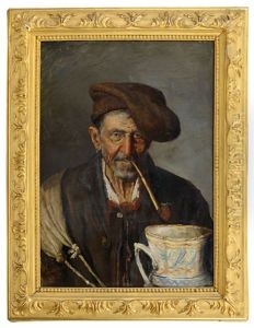 Vecchio Pescatore Con Pipa by Giuseppe Giardiello