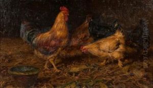 Hens In A Yard