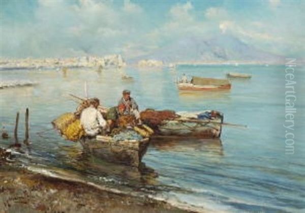 Fischer In Der Bucht Von Neapel - view 1