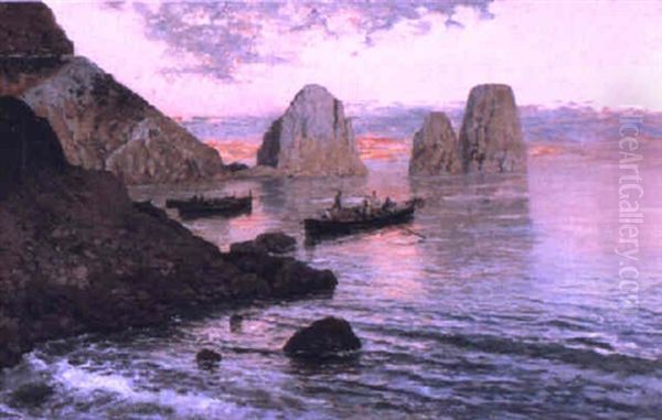 Coastal Scene In Capri - view 1