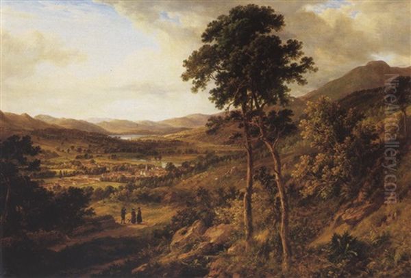 The Vale Of Leven, Dumbartonshire, With Alexandria In The Foreground - view 1