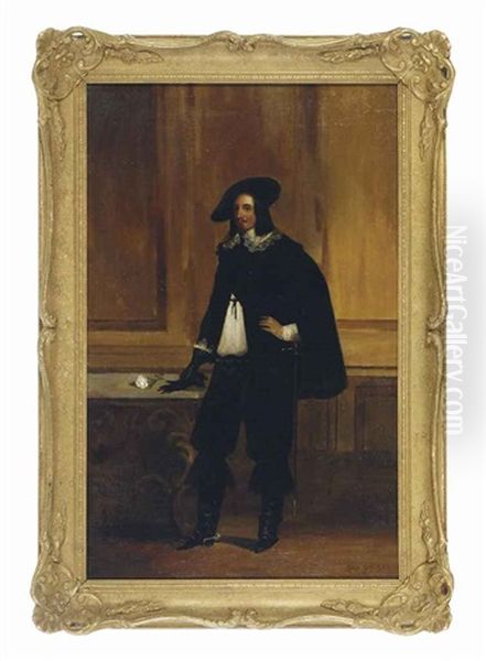 Portrait Of A Gentleman Holding A Sword (+ Another; 2 Works) - view 1