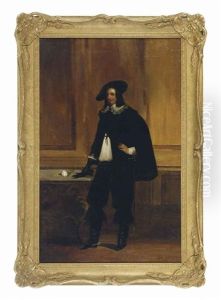 Portrait Of A Gentleman Holding A Sword (+ Another; 2 Works)