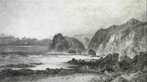 The Lion Rock, The Lizard, Cornwall by W. H. Gibbons