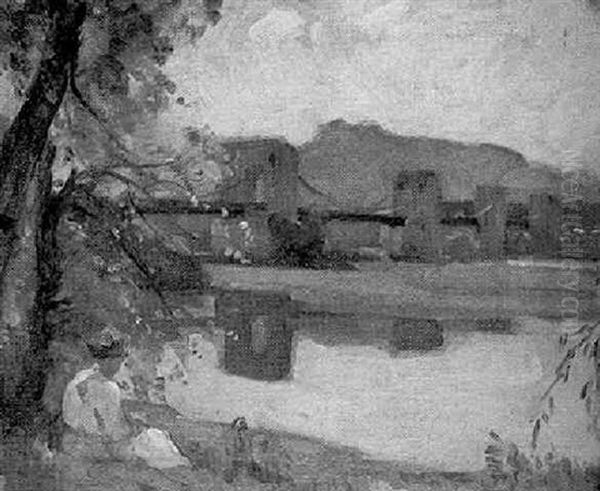Girl By A Lake - view 1