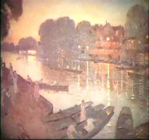 Taggs Island Regatta by Percy William Gibbs