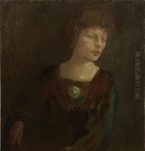 Portrait Of Mrs Alexander Morten by Kahlil Gibran