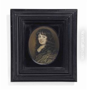 Sir William Temple, 1st Baronet (1628-1699), Wearing A Brown Cloak And White Lawn Collar, With Curled Hair And Moustache