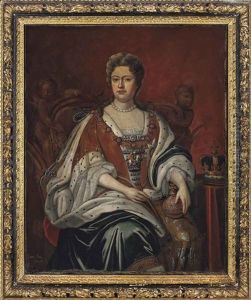 Portrait Of Queen Anne (1665-1714), Seated Three-quarter-length, In State Robes, Holding An Orb