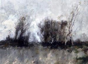 Windy Landscapes (a Pair) by William Alfred Gibson