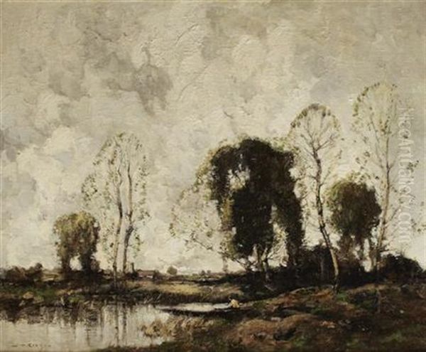 The Boatman On A Low Countries River - view 1
