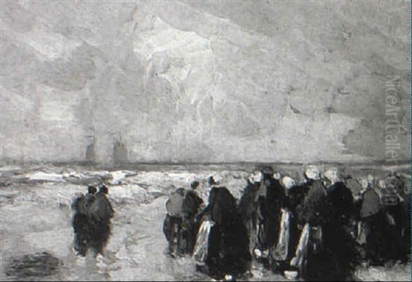 Fisherfolk Along The Shore - view 1