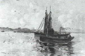 Fishing Boats Off The Coast