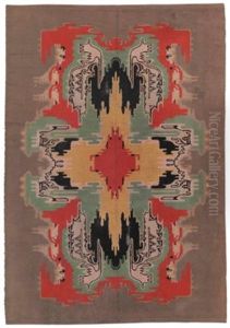 A 'tuschinsky' Style Handwoven Wool Carpet