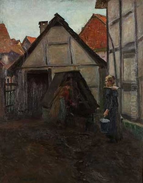 Frau Am Dorfbrunnen I - view 1