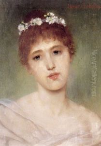 Bildnis Eines Jungen Madchens Mit Blumenkranz Im Haar