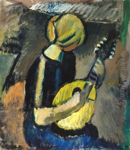 Siddende Mandolinspillerske (seated Mandolin Player)