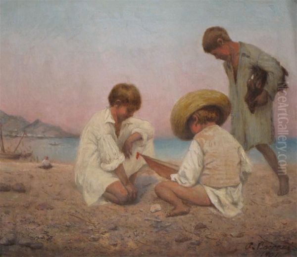 Three Boys On The Beach - view 1