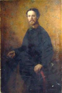 Three Quarter Length Portrait Of A Gentleman by Attilio Baccani