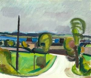 Landevejen Til Faaborg (the Road To Faaborg) by Harald Giersing