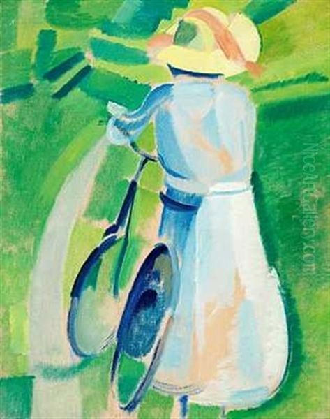 Ung Dame Med Cykle - view 1