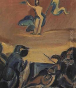 Opstandelsen (studie Efter Titian) by Harald Giersing