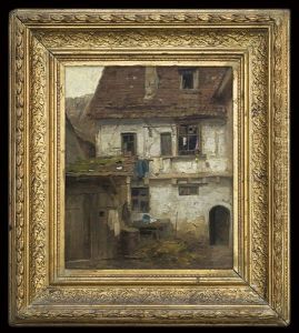 Courtyard In Munich by Aleksander Gierymski