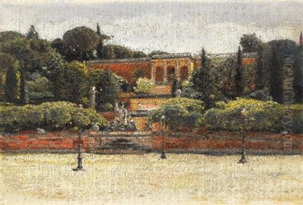 Studie Der Piazza Del Popolo In Rom (study) - view 1