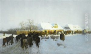 Polish Militiamen by Maximilian Gierymski
