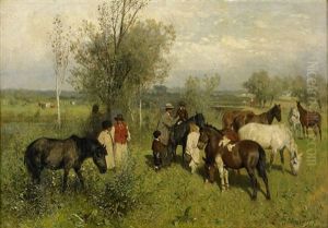 Ridlektionen by Maximilian Gierymski