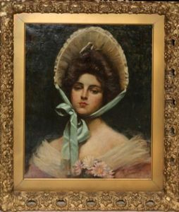 Young Woman Wearing A Bonnet
