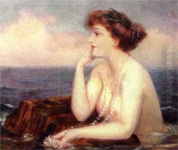 Coastal Landscape With Female Nude - view 1