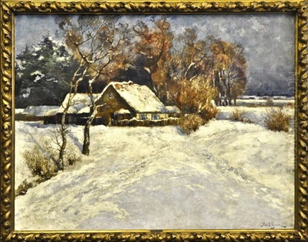 Gehoft In Verschneiter Landschaft - view 1