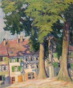 Sonniger Munchner Platz by Max Eduard Giese