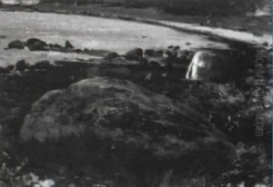 Kustenlandschaft Mit Gestein (ostsee) by Max Eduard Giese