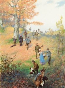 Gang Zum Jagdfruhstuck by Hermann Giesel