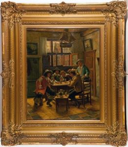 Manner Im Wirtshaus by Wilhelm Giessel