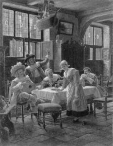 Frohliche Herrenrunde In Einer Hollandischen Wirtsstube by Wilhelm Giessel