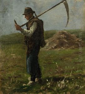Bauer Mit Sense by Josua Von Gietl