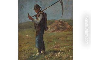 Bauer Mit Sense by Josua Von Gietl