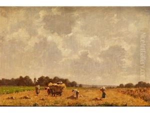 Bei Der Heuernte by Josua Von Gietl