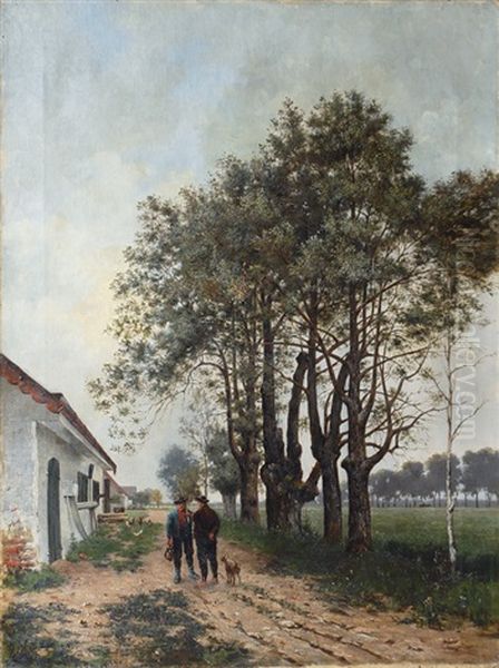 Conversation On The Farmyard (+ Steated Man, Study, Verso) - view 1