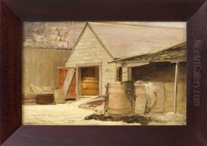 Provincetown Barn And Barrels by Charles Henry Gifford
