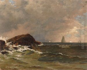 Sailing Off A Rocky Coast by Charles Henry Gifford