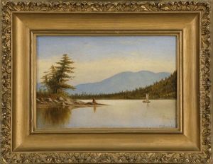 A Day Of Fishing On The Lake, Possibly Lake George by Charles Henry Gifford