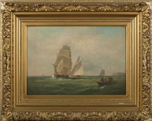 Sailing Off The Coast by Charles Henry Gifford